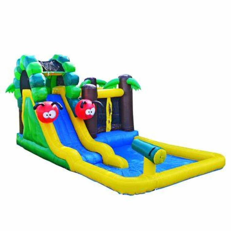 Happy Caterpillar Slide & Bounce Combo